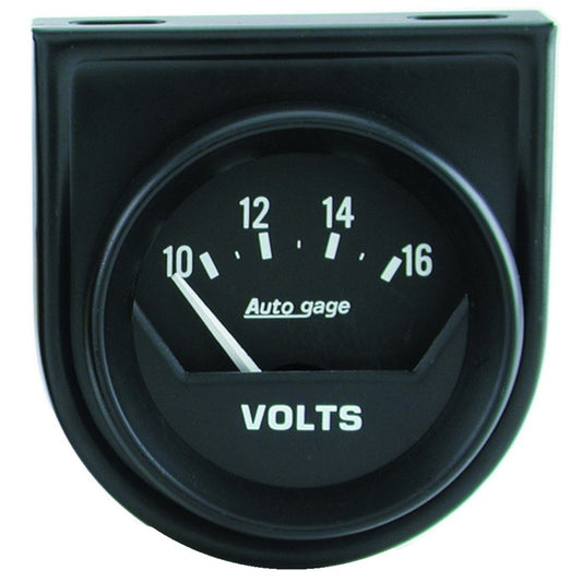Autometer AutoGage 2in Voltmeter 10-16V Auto Gauge - Black 2362