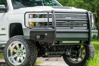 Road Armor 15-19 Chevy 2500 Vaquero Front Bumper Full Guard - Tex Blk Road Armor