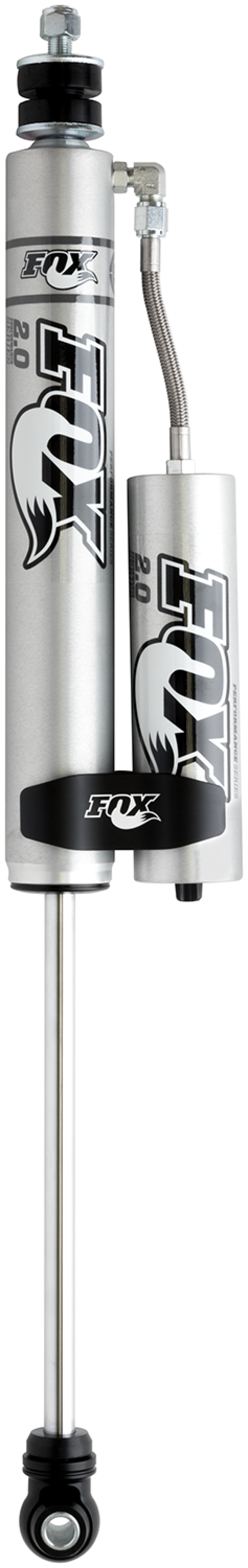 Fox 01-10 Chevy HD 2.0 Perf Series 9.6in. Smooth Body Remote Res. Front Shock / 7-9in. Lift - Alum. - eliteracefab.com