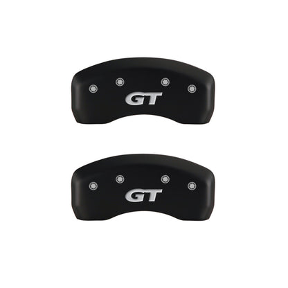 MGP 4 Caliper Covers Engraved Front Mustang Engraved Rear SN95/GT Red finish silver ch MGP
