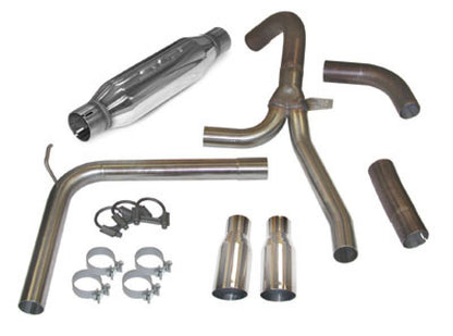 SLP 1998=2002 Chevrolet Camaro LS1 LoudMouth Cat-Back Exhaust System w/ 3.5in Slash Cut Tips - eliteracefab.com