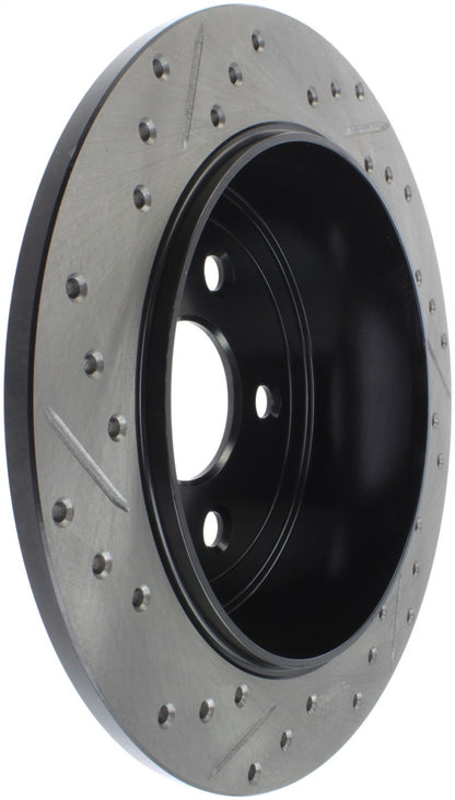 StopTech Power Slot 07-13 Jeep Wrangler Rear Left Drilled & Slotted Rotor Stoptech