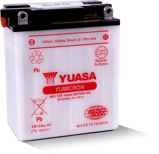 Yuasa YB12AL-A2 Yumicron 12 Volt Battery Yuasa Battery