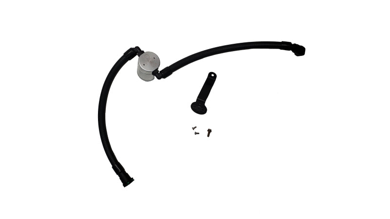 J&L 20-23 Buick Encore GX / Chevrolet Trailblazer Driver Side Oil Separator 3.0 - Clear Anodized J&L