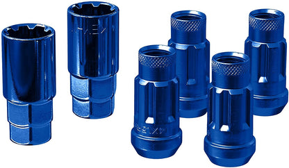 WHEEL MATE MONSTER LOCKING LUG NUT SET OF 4 – BLUE 14×1.50 - eliteracefab.com