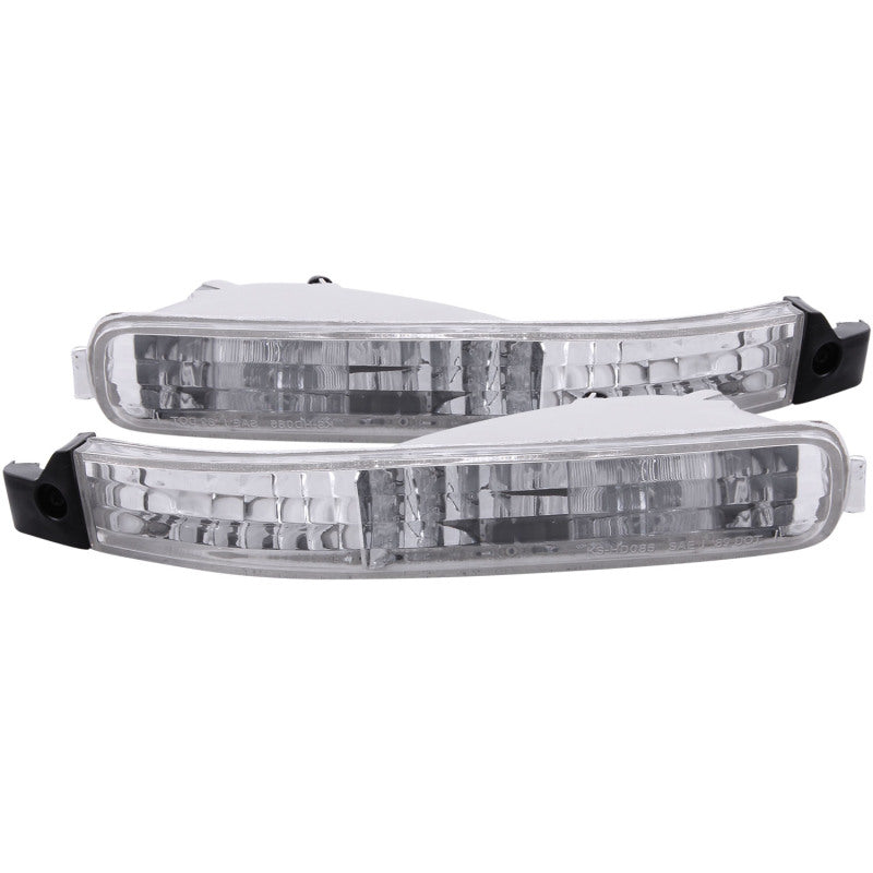 ANZO USA Honda Accord Euro Parking Lights Chrome; 1992-1993 - eliteracefab.com