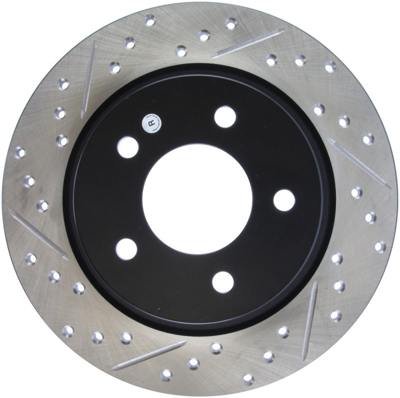 StopTech 04-10 Mazda3 Slotted & Drilled Right Rear Rotor - eliteracefab.com