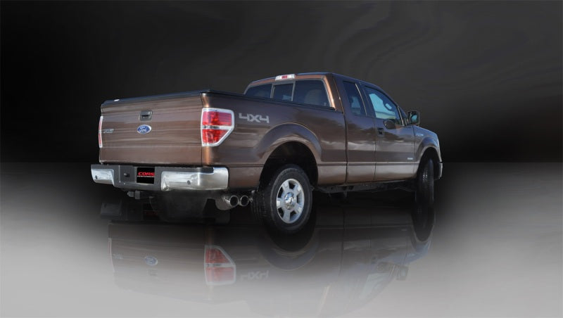 Corsa 11-13 Ford F-150 EcoBoost 3.5L V6 Polished Sport Cat-Back Exhaust CORSA Performance