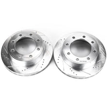 Load image into Gallery viewer, Power Stop 00-05 Ford Excursion Front Evolution Drilled &amp; Slotted Rotors - Pair - eliteracefab.com