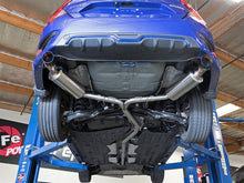 Load image into Gallery viewer, aFe POWER Takeda 16-17 Honda Civic I4-1.5L (t) 2.5-2.25in 304 SS CB Dual-Exit Exhaust Blue Tips - eliteracefab.com