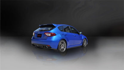 Corsa 08-13 Subaru Impreza Hatchback STI 2.5L Turbo Manual Black Sport Cat-Back Exhaust CORSA Performance