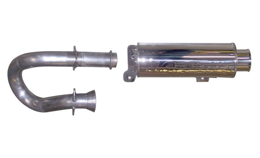 Gibson 11-13 Yamaha YXR700F Rhino 700 FI Base Single Exhaust - Stainless Gibson