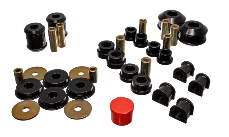 Energy Suspension 03-05 Mitsubishi Lancer EVO 8 Black Hyper-flex Master Bushing Set - eliteracefab.com