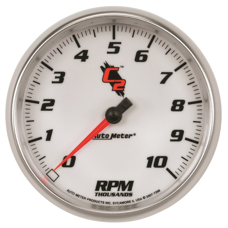 Autometer C2 5 inch 10000 RPM In-Dash Tachometer 7298