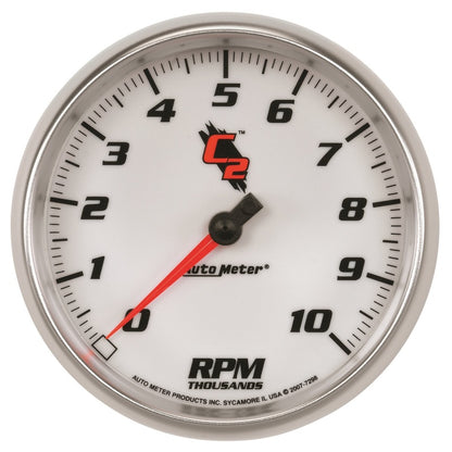 Autometer C2 5 inch 10000 RPM In-Dash Tachometer 7298
