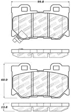 Load image into Gallery viewer, STOPTECH PERFORMANCE 08-09 INFINITI FX50/G37 REAR BRAKE PADS, 309.13470 - eliteracefab.com