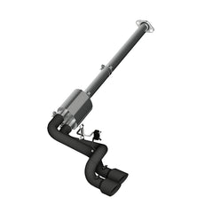 MBRP 09-14 Ford F150 Pre-Axle 4.5in OD Tips Dual Outlet 3in Black Coated Cat Back Exhaust - eliteracefab.com