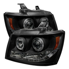 Load image into Gallery viewer, Spyder Chevy Suburban 1500 07-14 Projector Headlights LED Halo LED Blk Smke PRO-YD-CSUB07-HL-BSM - eliteracefab.com