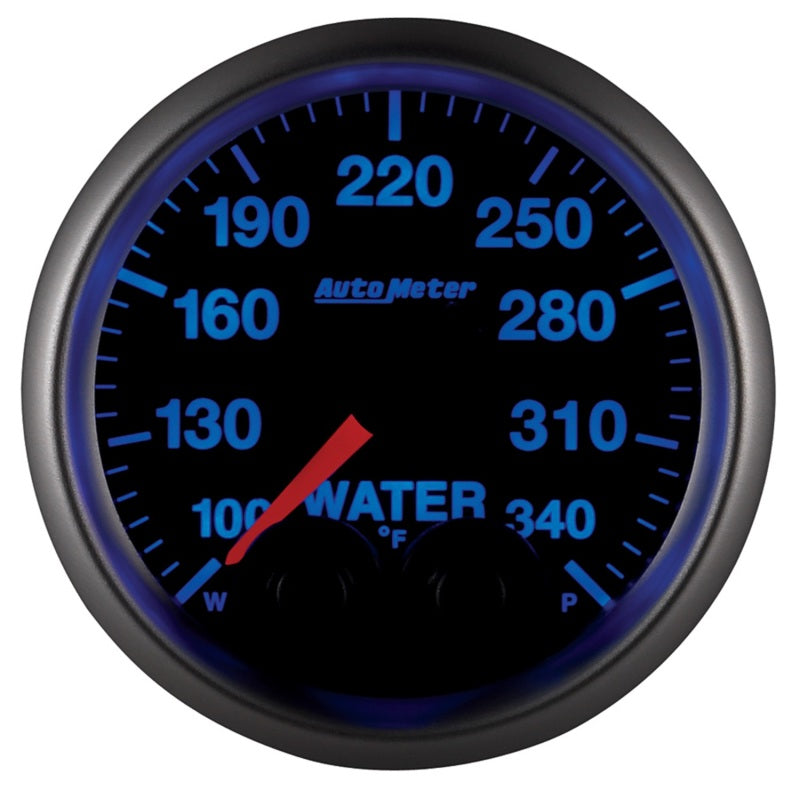 Autometer Elite 52mm 100-340 Deg F Water Temperature Peak and Warn Gauge w/ Electonic Control 5655