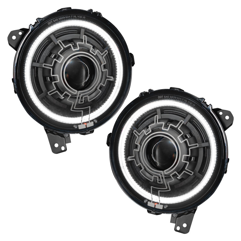 Oracle Lighting 18-22 Jeep Wrangler JL / 20-22 Jeep Gladiator JT Oculus Bi-LED Projector Headlights - eliteracefab.com