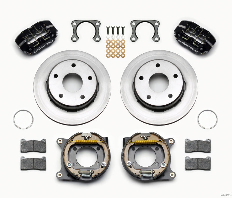 Wilwood Dynapro Lug Mount P/S Park Brake Kit Big Ford 2.36in Off Bronco 5 x 5.50 Wilwood