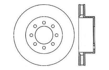 StopTech Slotted & Drilled Sport Brake Rotor Stoptech