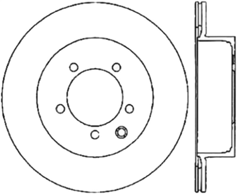 StopTech Power Slot 03-05 350Z / 03-04 G35 / 03-05 G35X CRYO Slotted Rear Right Rotor Stoptech