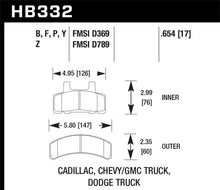 Load image into Gallery viewer, Hawk 99-00 Cadillac Escalade / 88-91 Ford C1500 EC / 92-99 C1500 All Cab Front LTS Street Brake Pads - eliteracefab.com