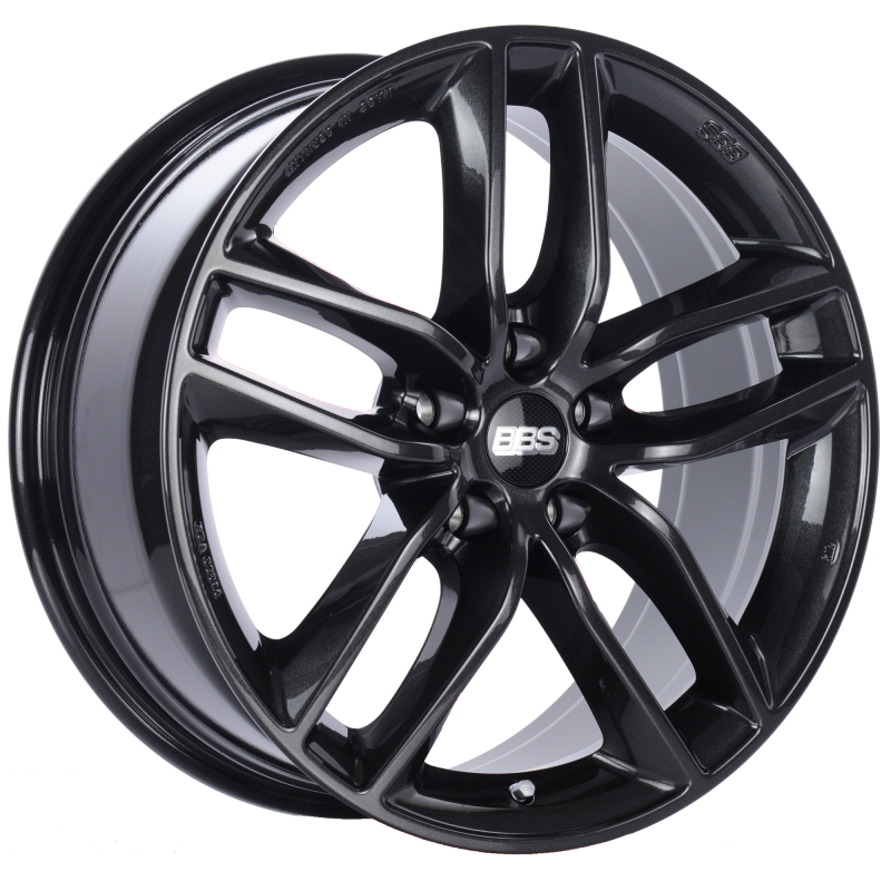 BBS SX 18x8 5x114.3 ET40 Crystal Black Wheel -82mm PFS/Clip Required SX0104CB