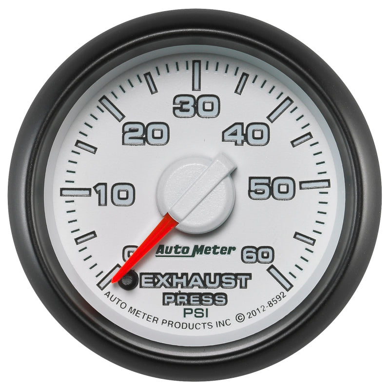 AutoMeter Gauge Exhaust Press. 2-1/16in. 60PSI Stepper Motor Ram Gen 3 Factory Match 8592