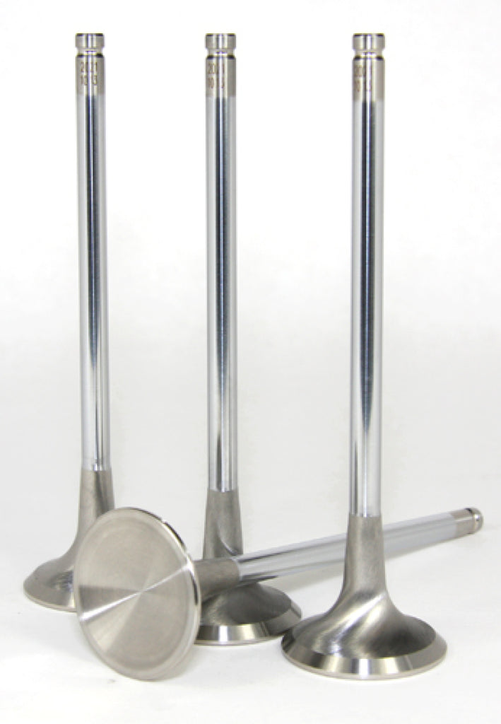 GSC P-D 4B11T Chrome Polished Super Alloy Exhaust Valve - 30mm Head (+1mm) - SET 8 - eliteracefab.com