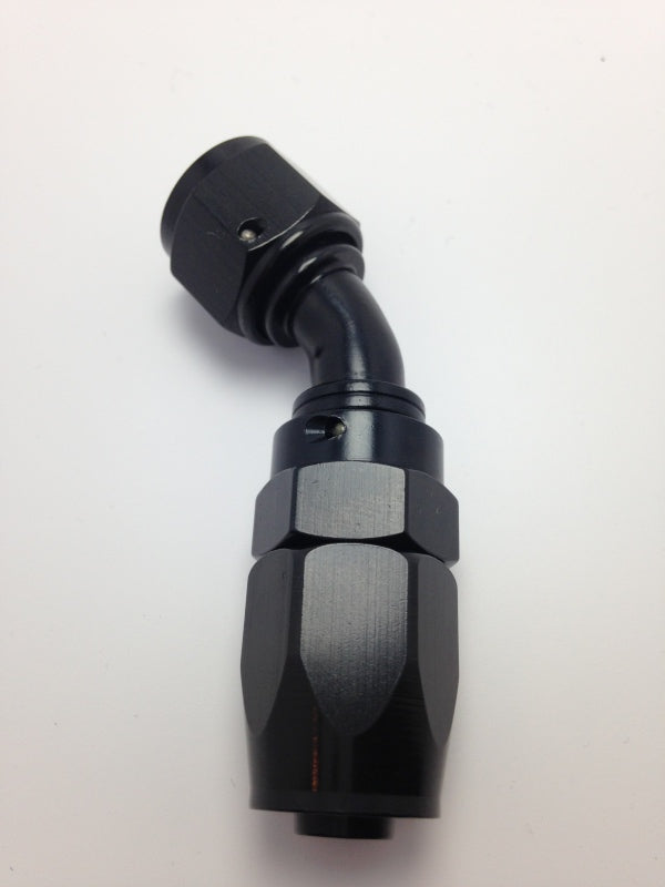 Fragola -6AN x 60 Degree Pro-Flow Hose End - Black - eliteracefab.com