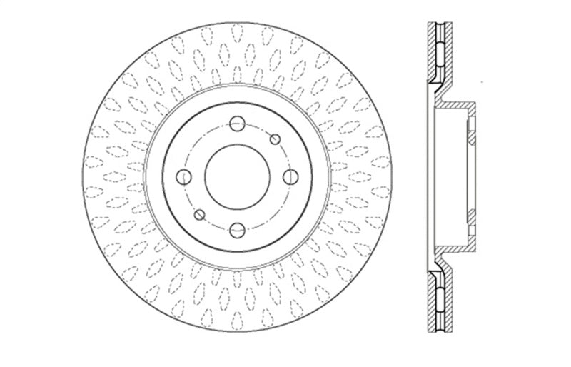 StopTech Slotted & Drilled Sport Brake Rotor - eliteracefab.com