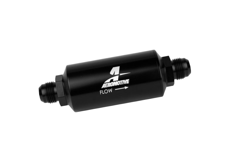 Aeromotive Fuel Filter 10 Micron AN-10 Male Microglass Black - eliteracefab.com