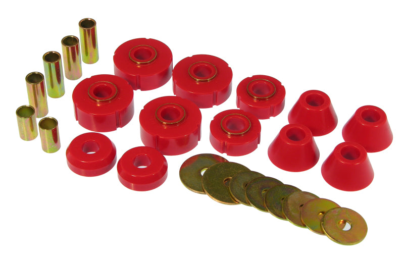 Prothane 67-72 Chevy C10 Body Mount Kit - Red - eliteracefab.com