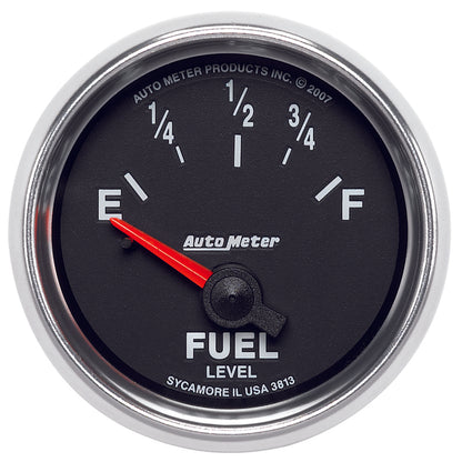 Autometer GS 52mm 0-90 ohms Short Sweep Electronic Fuel Level GM Gauge 3813