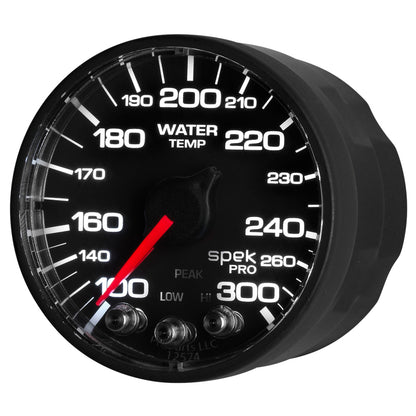 Autometer Spek-Pro - Nascar 2-1/16in Water Temp 100- 300F Bfb Ecu P546328