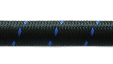 Load image into Gallery viewer, Vibrant -12 AN Two-Tone Black/Blue Nylon Braided Flex Hose (5 foot roll) - eliteracefab.com