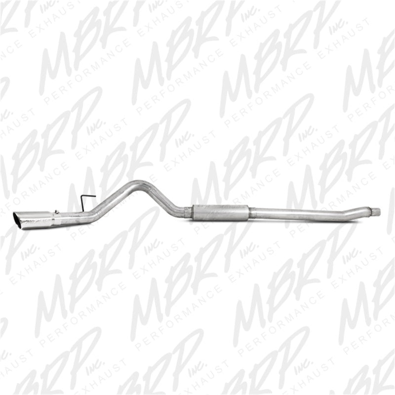 MBRP 11-13 Ford F-250/350/450 6.2L V8 Gas 4in Cat Back Single Side Alum Exhaust System - eliteracefab.com