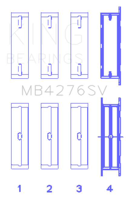 King Land Rover 2.7L TDV6 Sputter Replacement Crankshaft Main Bearings King Engine Bearings