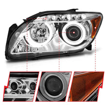 Load image into Gallery viewer, ANZO 2005-2010 Scion Tc Projector Headlights w/ Halo Chrome (CCFL)