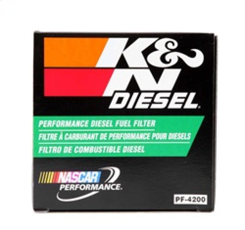 K&N 03-09 Dodge Ram 5.9L L6 Diesel 3.375in OD x 3.969in L Fuel FIlter - eliteracefab.com