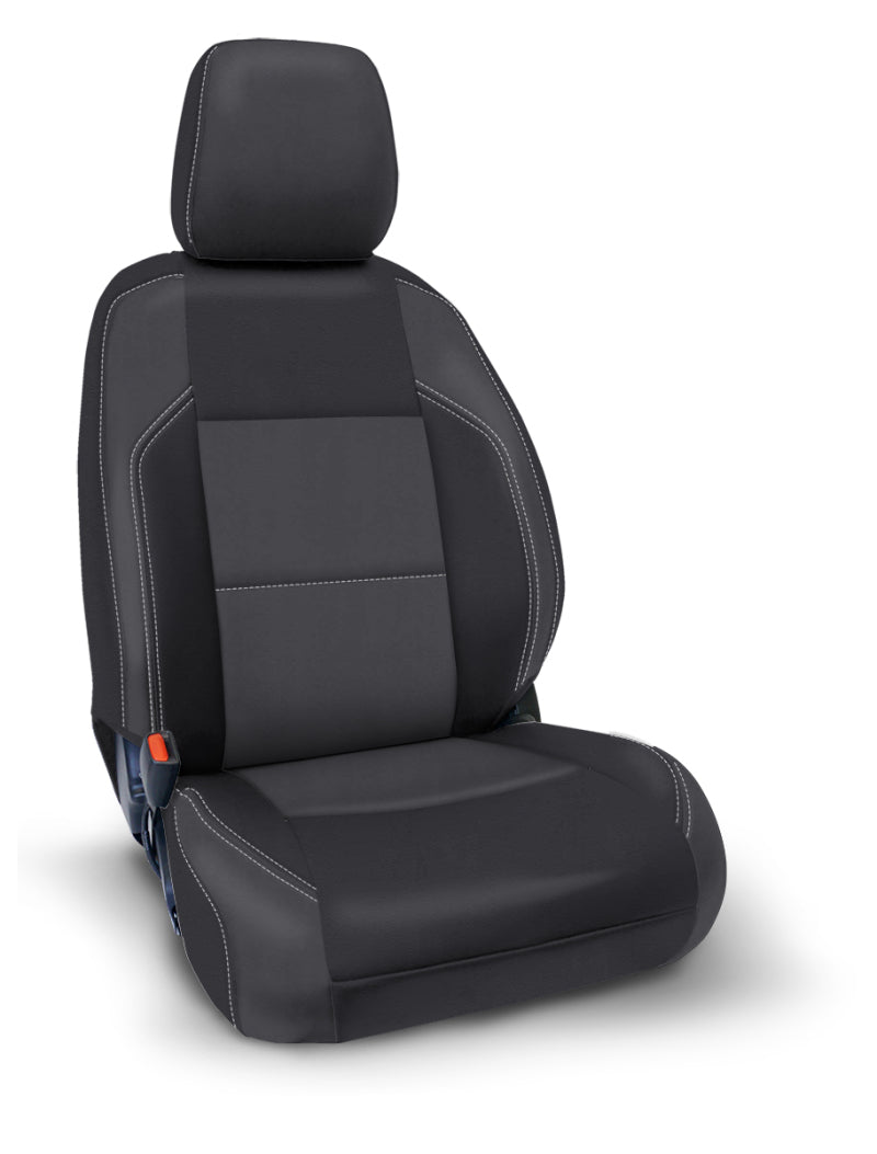 PRP 2016+ Toyota Tacoma Front Seat Covers with Electric Seat Adjusters (Pair) - Black/Grey B057-03