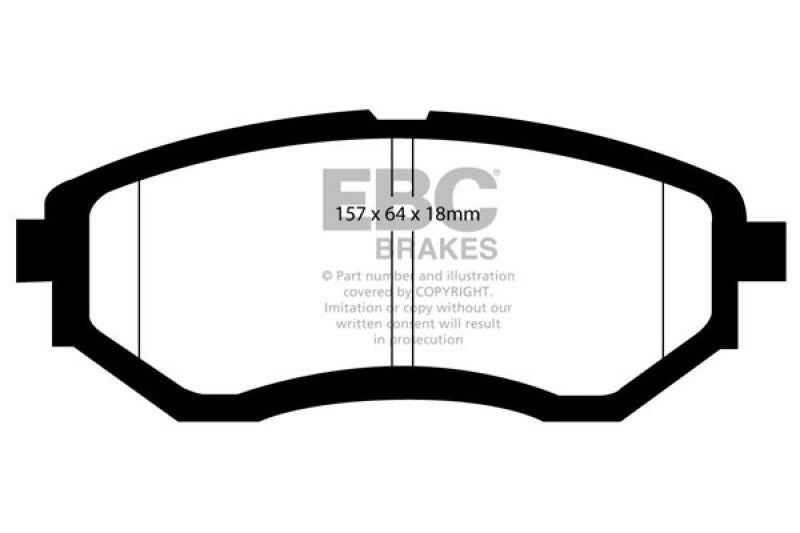 EBC 13+ Subaru Forester 2.0 Turbo Greenstuff Front Brake Pads - eliteracefab.com