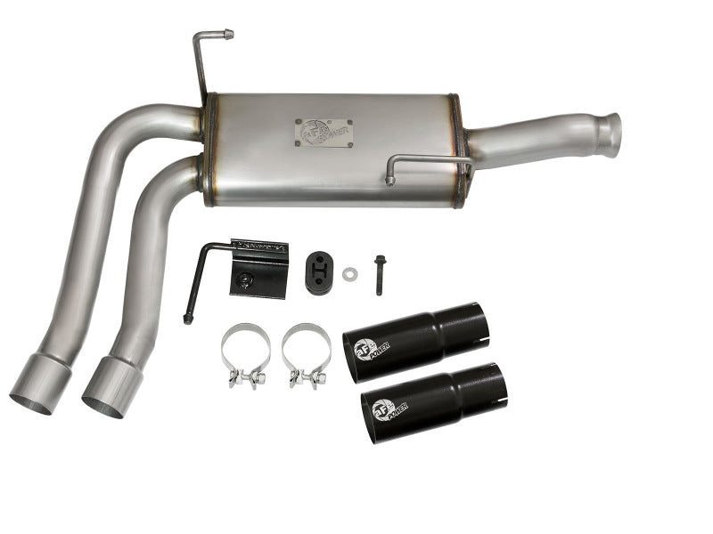 aFe Rebel Series CB Middle-Side Exit SS Exhaust w/ Black Tips 09-16 GM Silverado/Sierra V6/V8 aFe