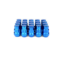 Load image into Gallery viewer, WHEEL MATE MUTEKI SR35 CLOSE END LUG NUTS W/ LOCK SET – BLUE 12×1.50 35MM - eliteracefab.com