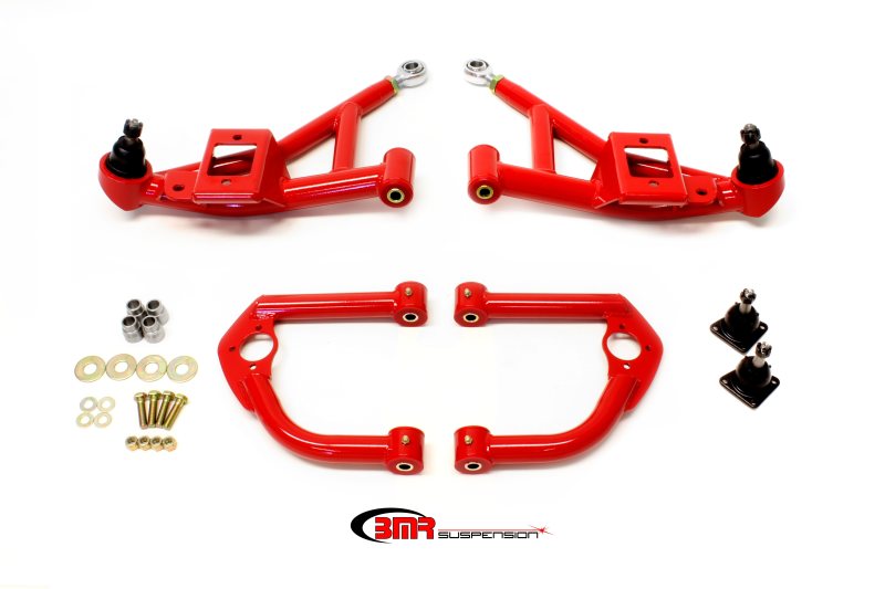 BMR A-ARM KIT UPPER & LOWER NON-ADJ/ADJ RED (93-02 F-BODY) - eliteracefab.com