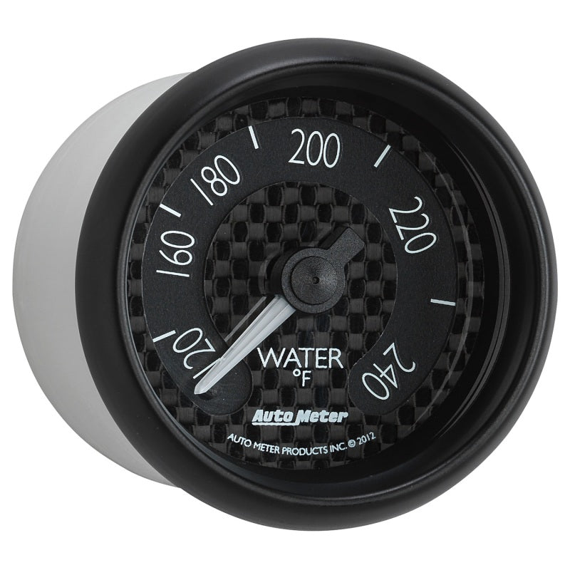 Autometer GT Series 52mm Mechanical 120-240 Deg F Water Temperature Gauge 8032