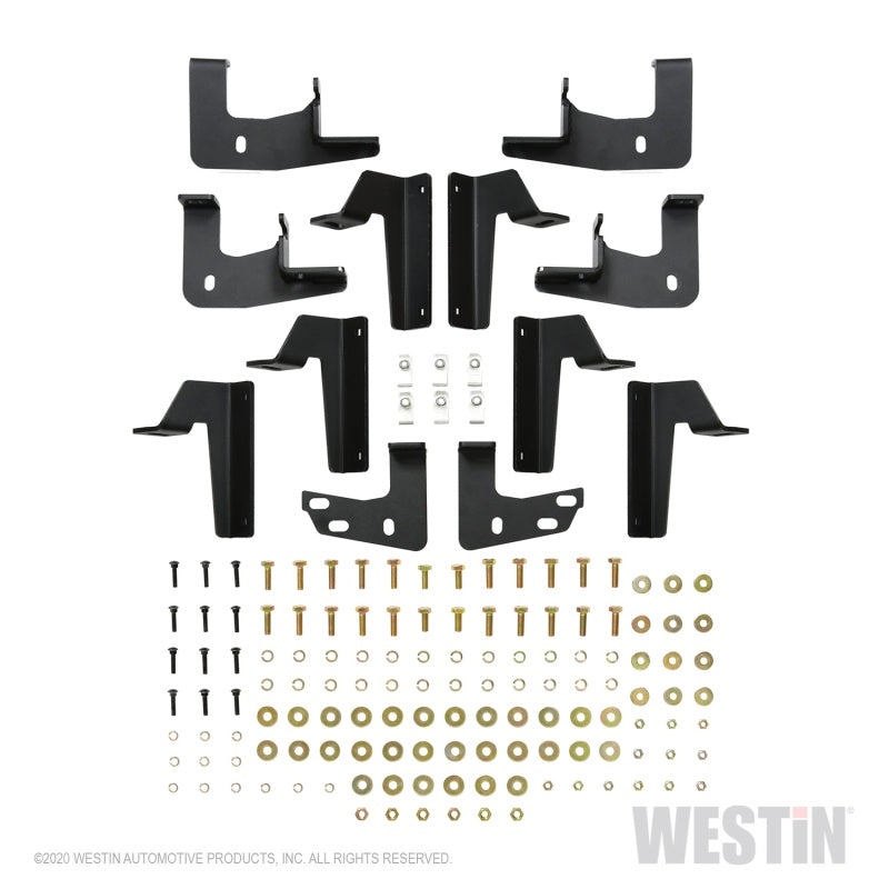 Westin 2020 Jeep Gladiator HDX Xtreme Nerf Step Bars - Textured Black - eliteracefab.com