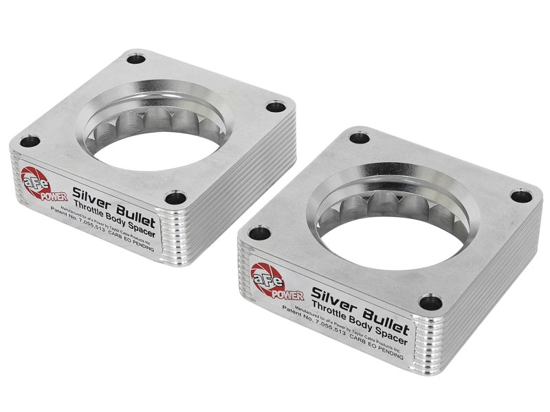 aFe Silver Bullet Throttle Body Spacer 09-18 Nissan 370Z V6-3.7L (VQ37VHR) - eliteracefab.com